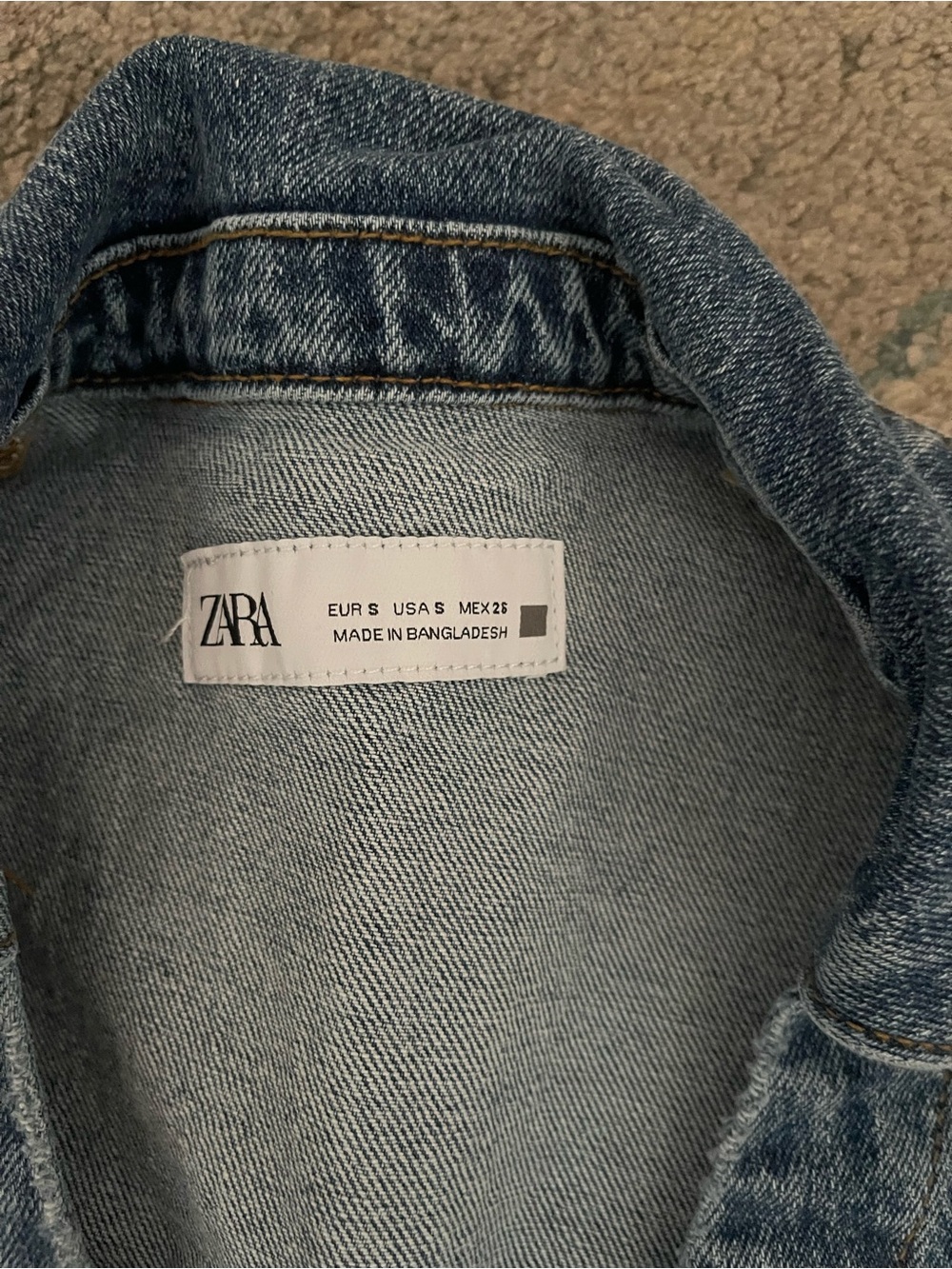 Zara denim button front short sleeve dress. Size sm - Picture 7 of 16